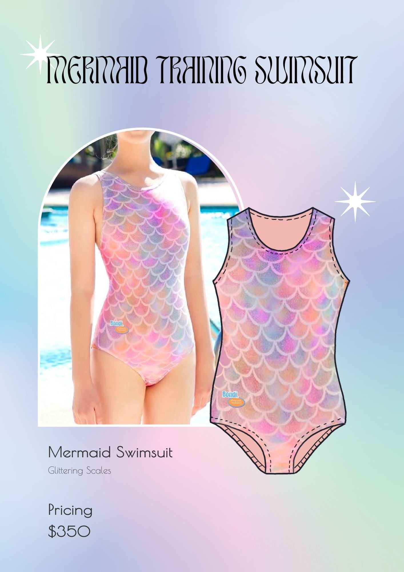 Mermiadtopia Kids Training Swimsuit