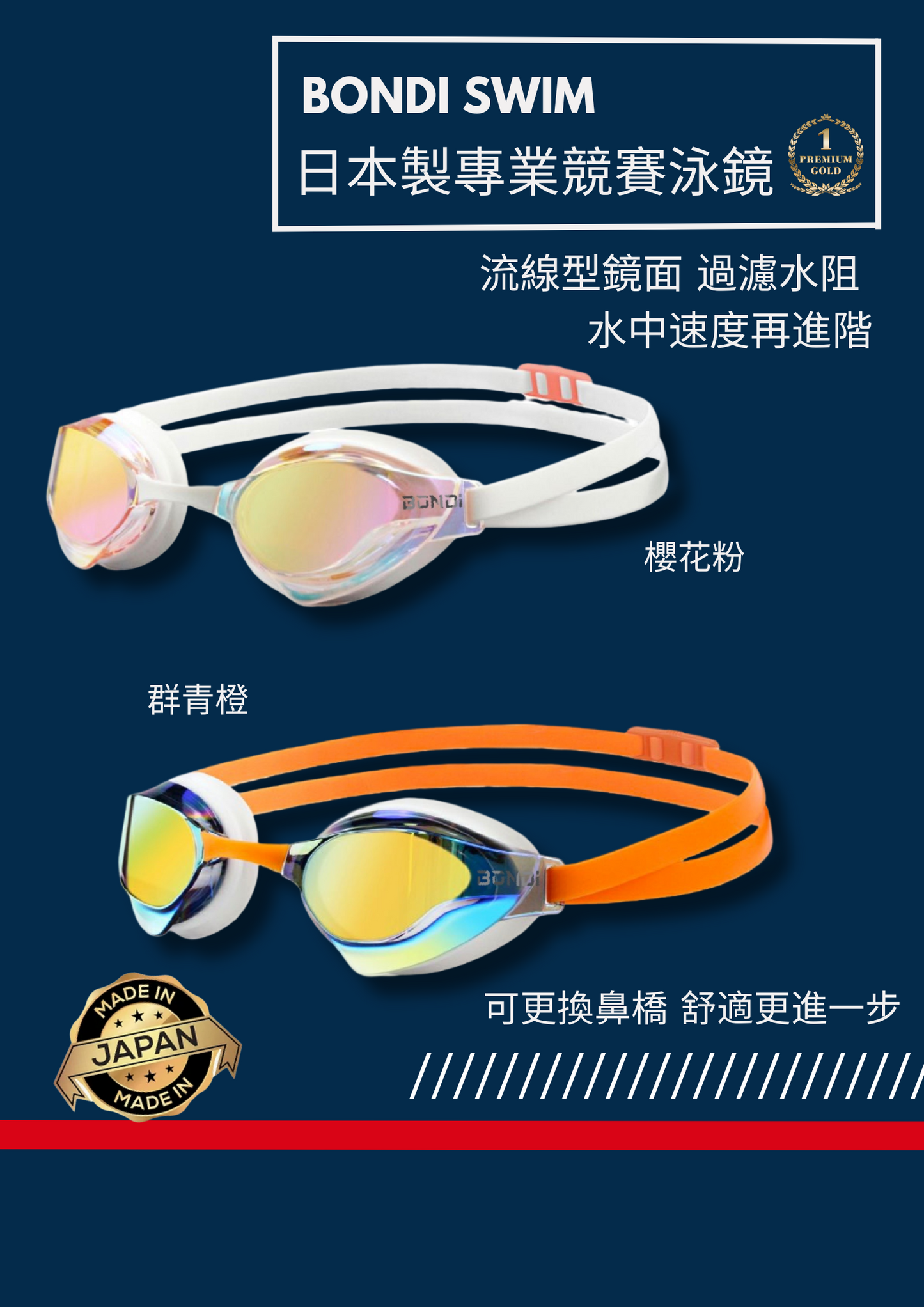 Bondi Racing Goggles (Made in Japan)